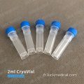 Tube cryovial de 2 ml auto-exceptionnel